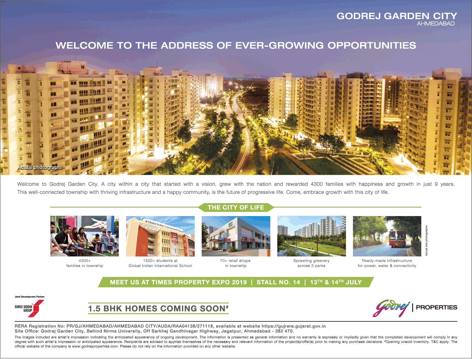 Book 1.5 BHK homes at Godrej Garden City, Ahmedabad Update